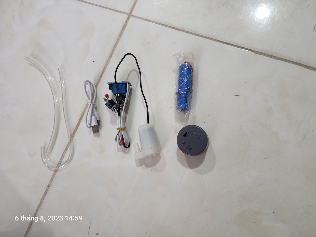 Combo Mạch Chế Máy Rót Ruou Tự Động 3v7 Hàn sẵn pin