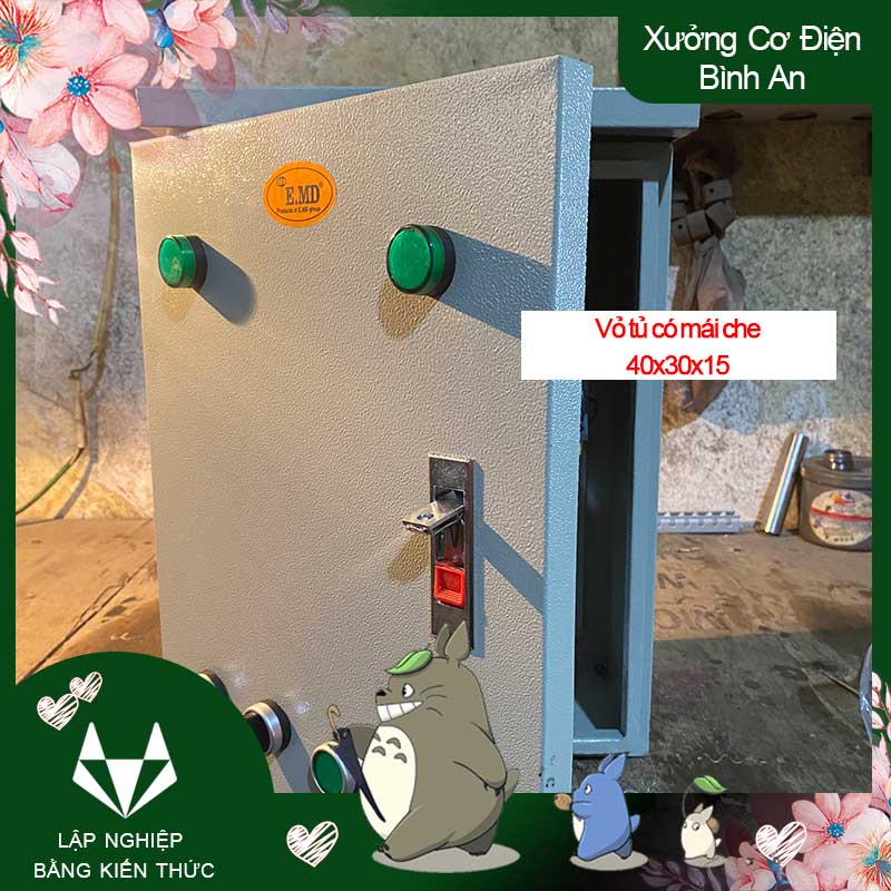 Tủ điều khiển hẹn giờ từ xa công suất 2.2kw sử dụng điện 1 pha 220V hẹn giờ tối đa 16 lần / ngày