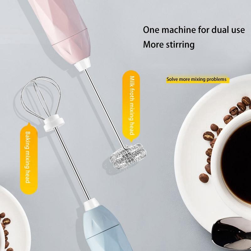 Điện Cầm Tay Bọt Sữa Điện Đánh Sạc USB Bong Bóng Làm Cho Cà Phê Cappuccino Và Bánh