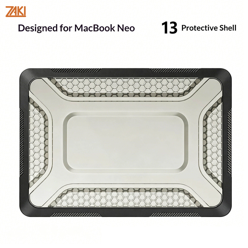 Ốp lưng chống sốc cho MacBook Neo 13″ ZAKI EvoShell Case - Hàng Chính Hãng