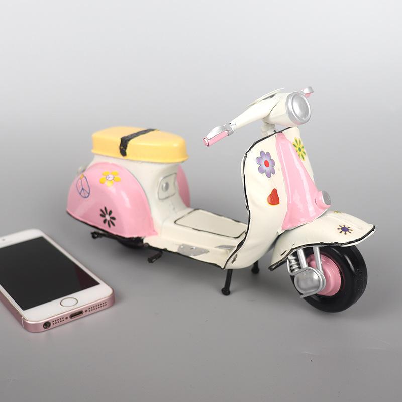 Mô Hình Xe Vespa Vintage - Mô Hình Thủ Công - Quà Tặng - Décor Home - Décor Quán Cafe