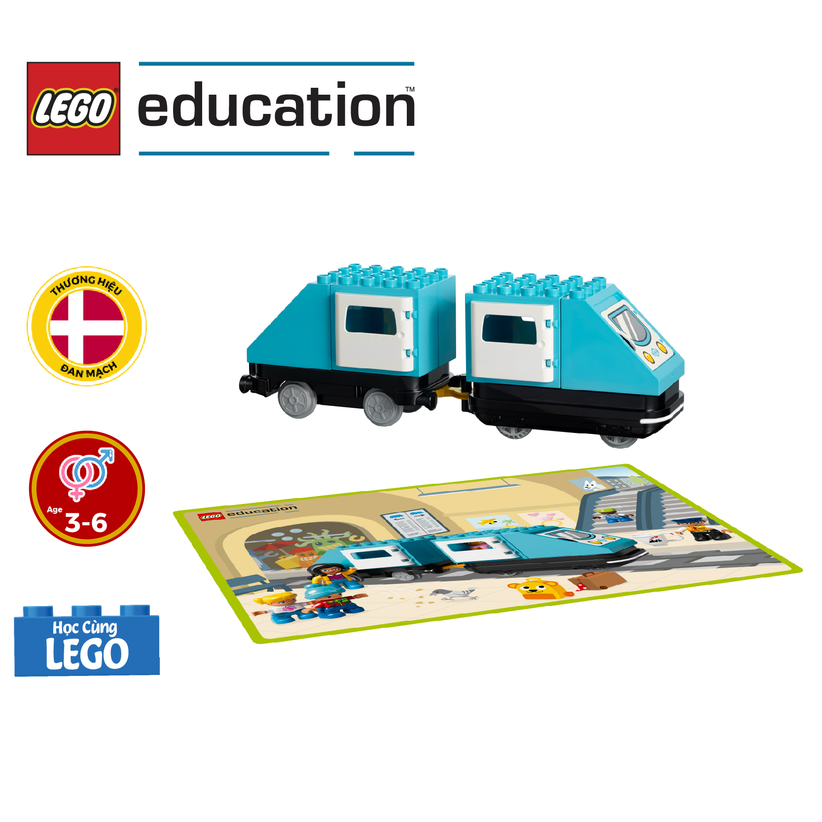 Bộ Lắp Ráp LEGO EDUCATION Đoàn Tàu Lập Trình - 45025 (234 Chi Tiết)