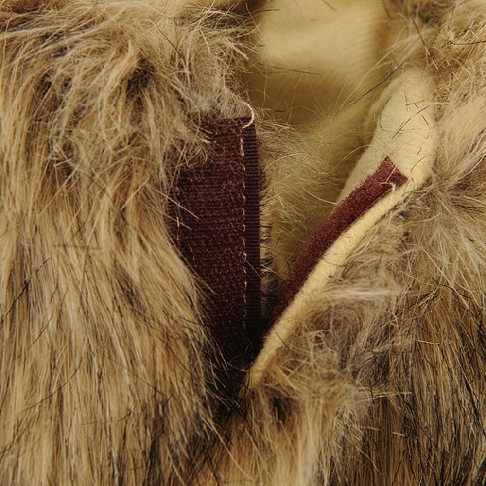 Bộ trang phục bờm sư tử mèo siêu dễ thương với đôi tai sang trọng,Được làm từ lông nhân tạo và polyester mềm mại và thoải mái