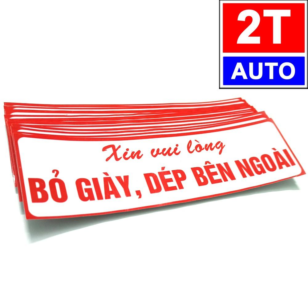 Logo nhắc nhở vui lòng để giày dép ở ngoài, tem sticker yêu cầu bỏ giày dép bên ngoài shoes off please