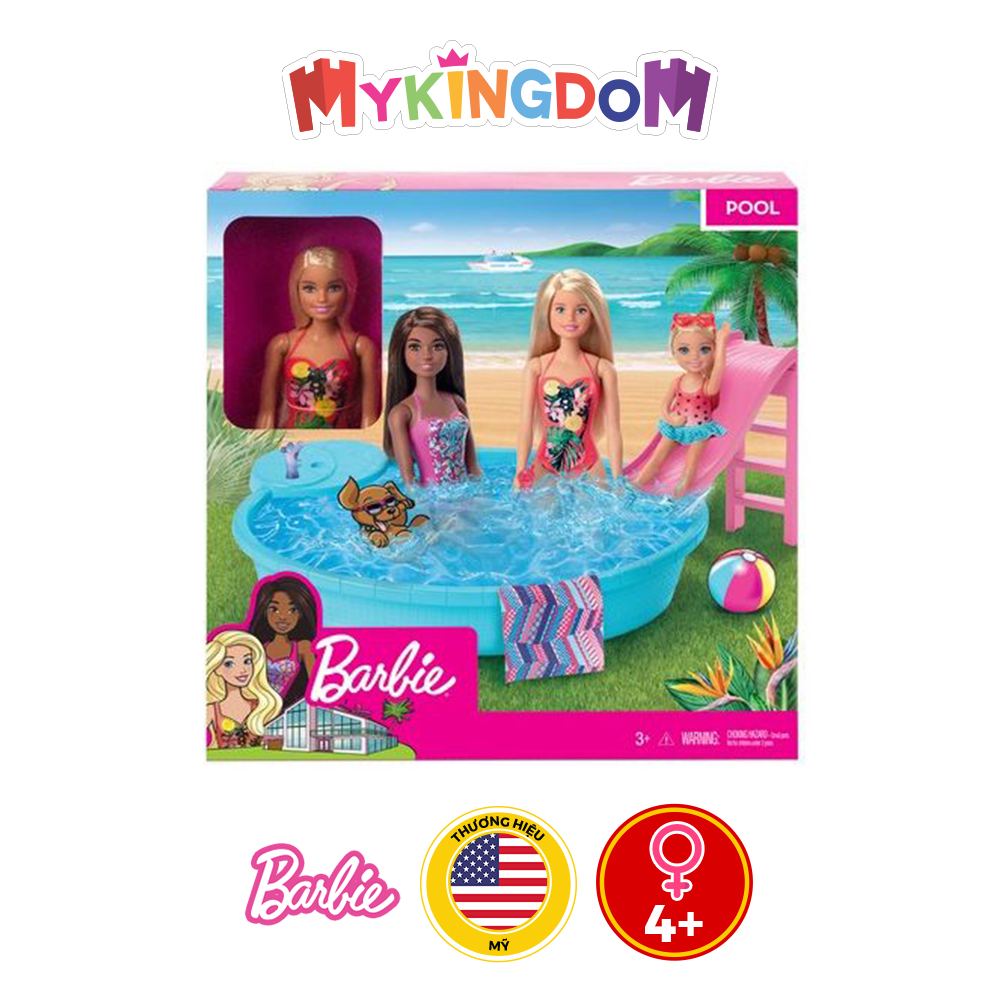 Đồ Chơi BARBIE Hồ bơi mát lạnh BARBIE GHL91