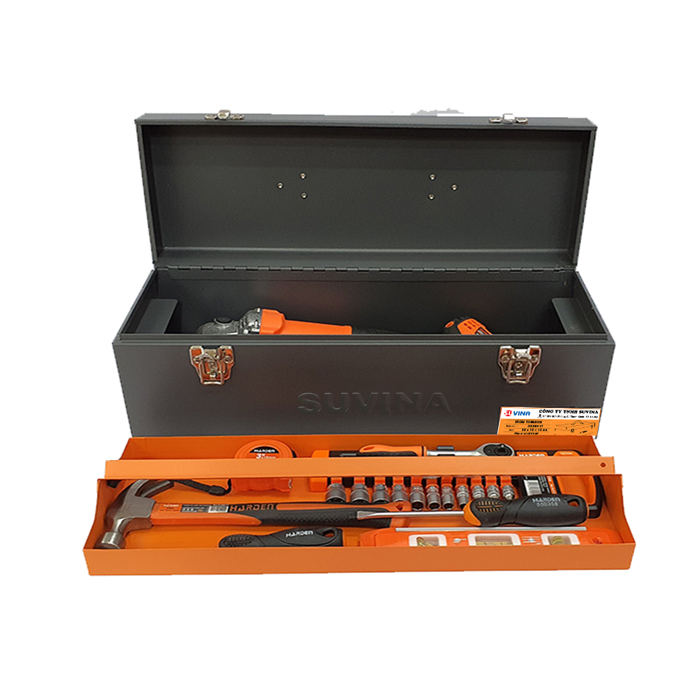 Hộp Đựng Dụng Cụ 1 Tầng 1 Khay SU500-1T, KT 50x19x18cm, Chất Liệu Hợp Kim Thép, Màu ghi đậm, Tay Cầm Tiện Dụng, Sơn Mạ Tĩnh Điện, Có Khóa An Toàn, chống ăn mòn
