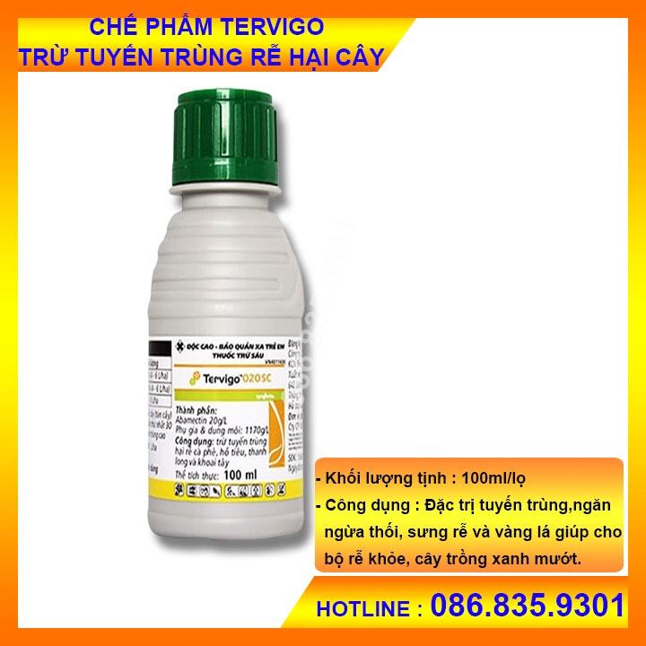 Tervigo 020SC Đặc Trừ Tuyến Trùng Rễ- ngăn ngừa thối sưng rễ và vàng lá