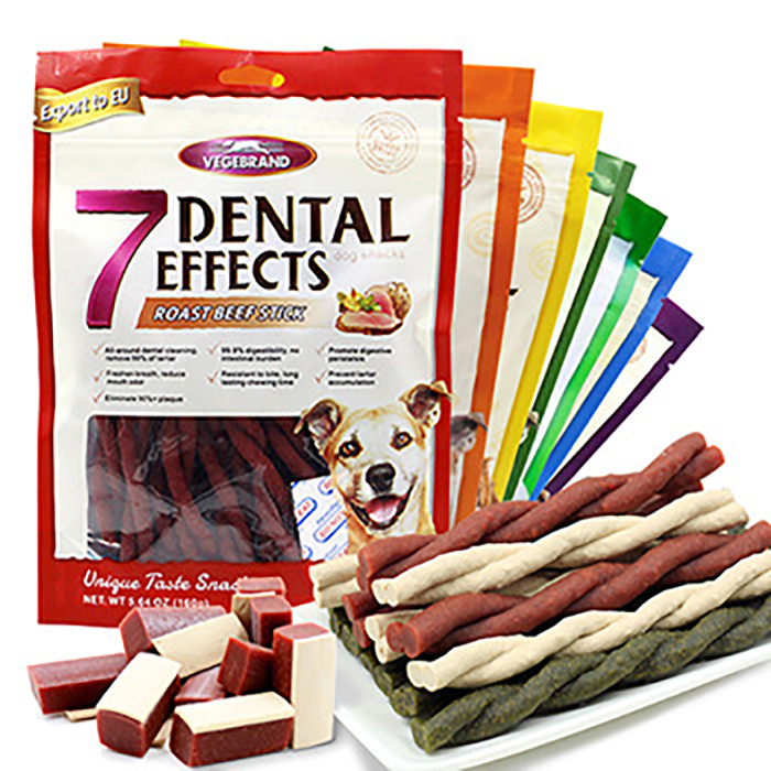 Bánh thưởng cho chó vị bò phô mai 7 Dental Effect 160g