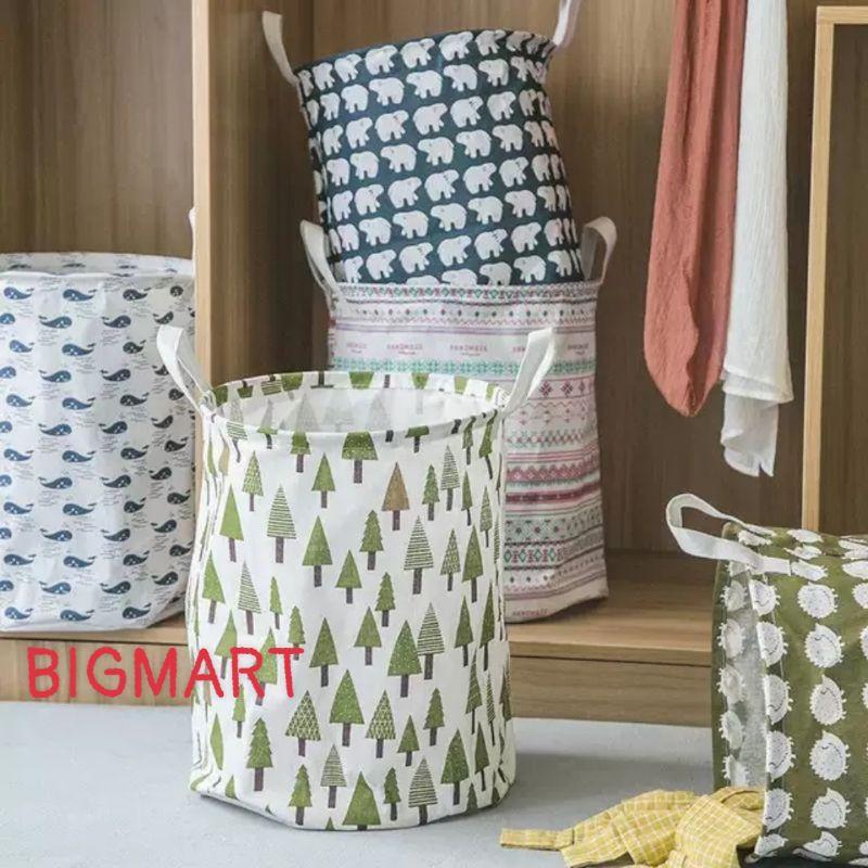 Sọt Vải / Giỏ Vải Canvas Đa Năng Đựng Đồ, Quần Áo, Đồ Chơi Chống Thấm Nước