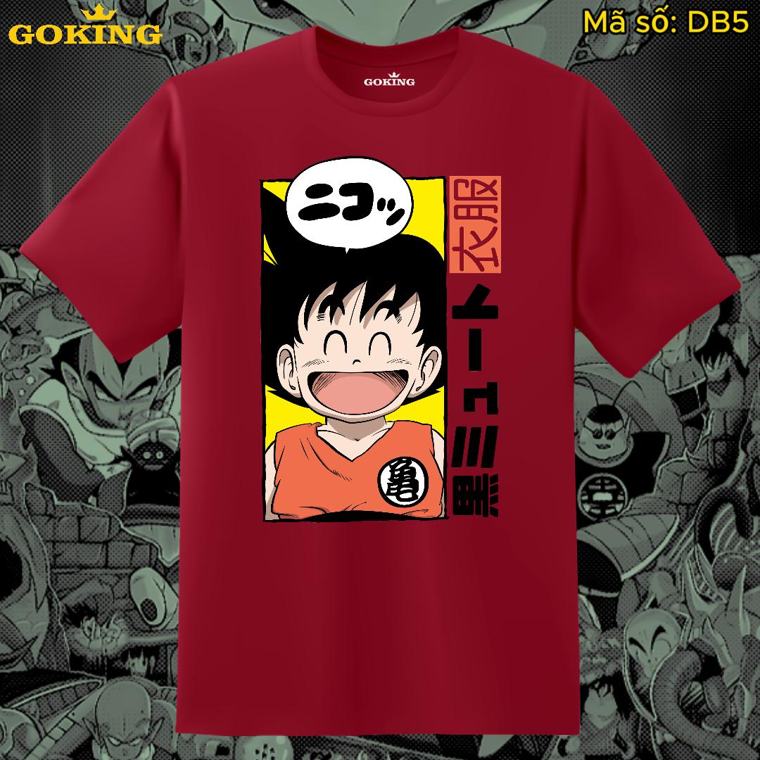 Áo thun Songoku nhí siêu dễ thương trong Dragon Ball, mã DB5. Áo phông in hình anime manga cao cấp cho nam nữ teen trẻ em