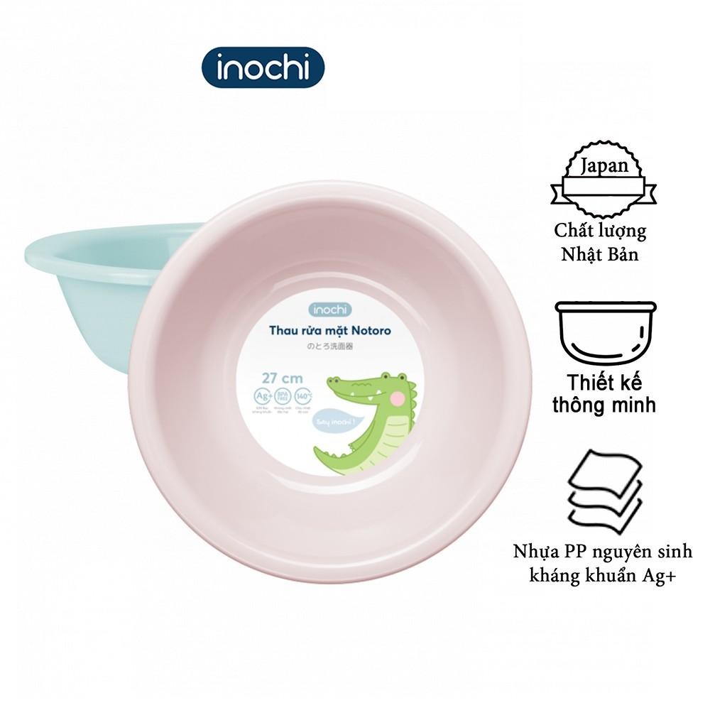 Thau rửa mặt -cho trẻ em nhựa nguyên sinh kháng khuẩn Ag+ cao cấp Notoro inochi 21/27/32 cm TRM01