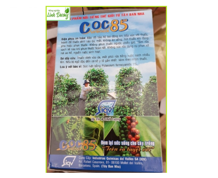 2 GÓI CURENOX OC 85 WP - PHÒNG TRỊ NẤM BỆNH, DIỆT VI KHUẨN, TĂNG CƯỜNG THÊM VI LƯỢNG ĐỒNG GIÚP CÂY PHÁT TRIỂN TỐT, TĂNG NĂNG SUẤT VÀ CHẤT LƯỢNG