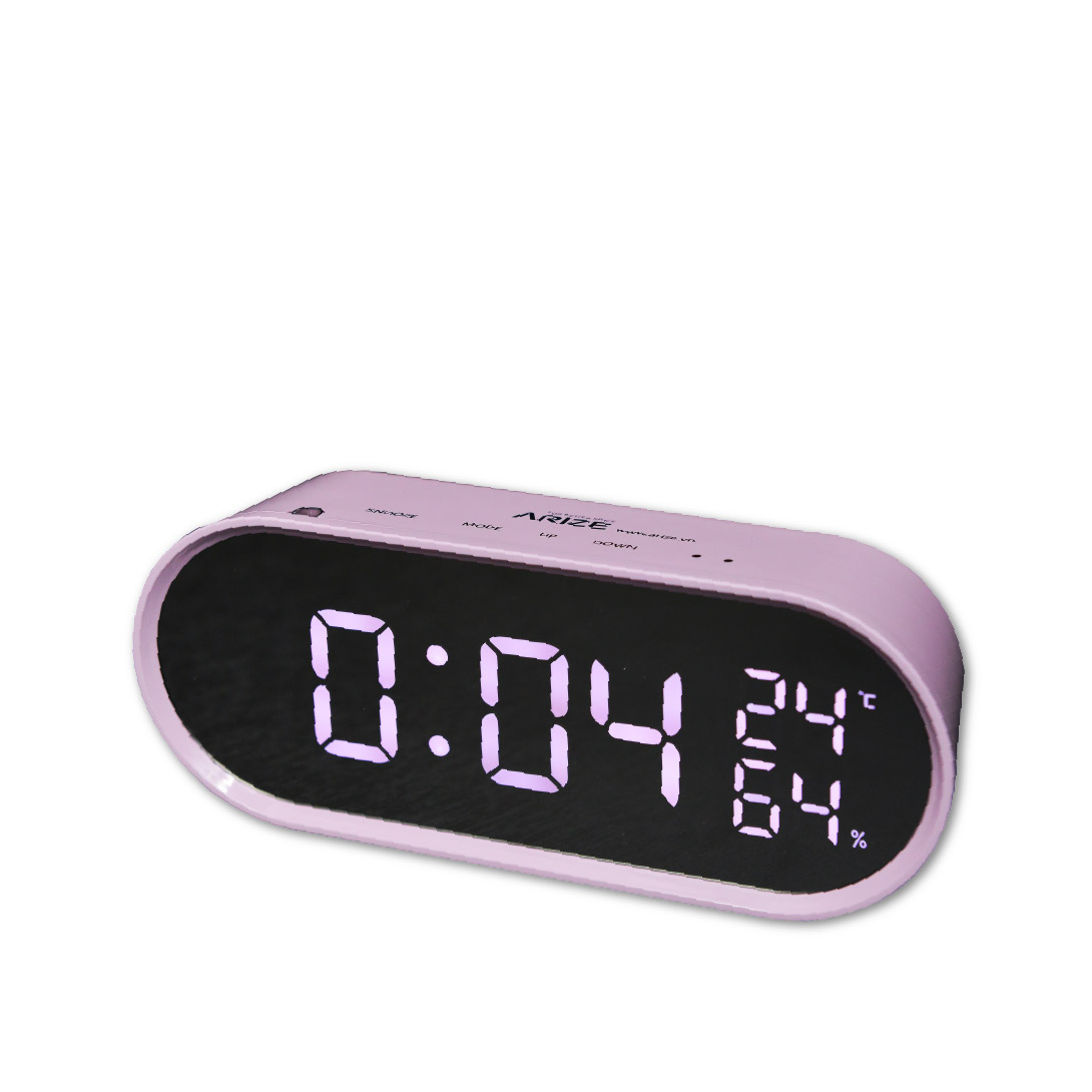 Đồng Hồ Để Bàn Thông Minh ARIZE Bandiz Mirror Digital Desk Clock - Hàng Chính Hãng