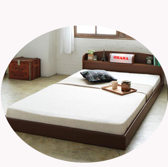 GIƯỜNG NGỦ CAO CẤP HMR LÕI XANH CHỐNG ẨM OHAHA JAPANESE STYLE - BROWN BED