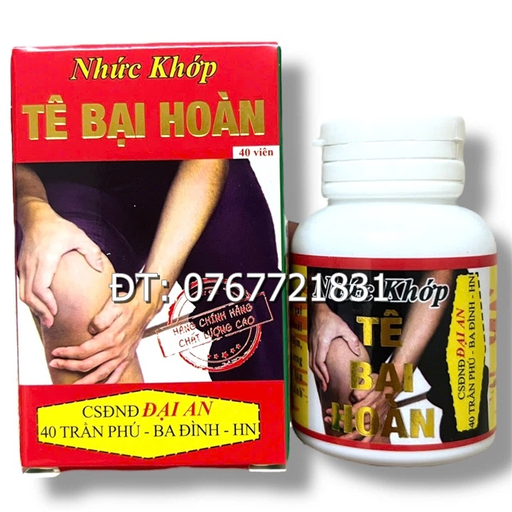 Viên uống nhức khớp Tê Bại Hoàn hỗ trợ đau lưng viêm nhức xương khớp, gai cột sống, thoái hoá khớp - Mã số 1502
