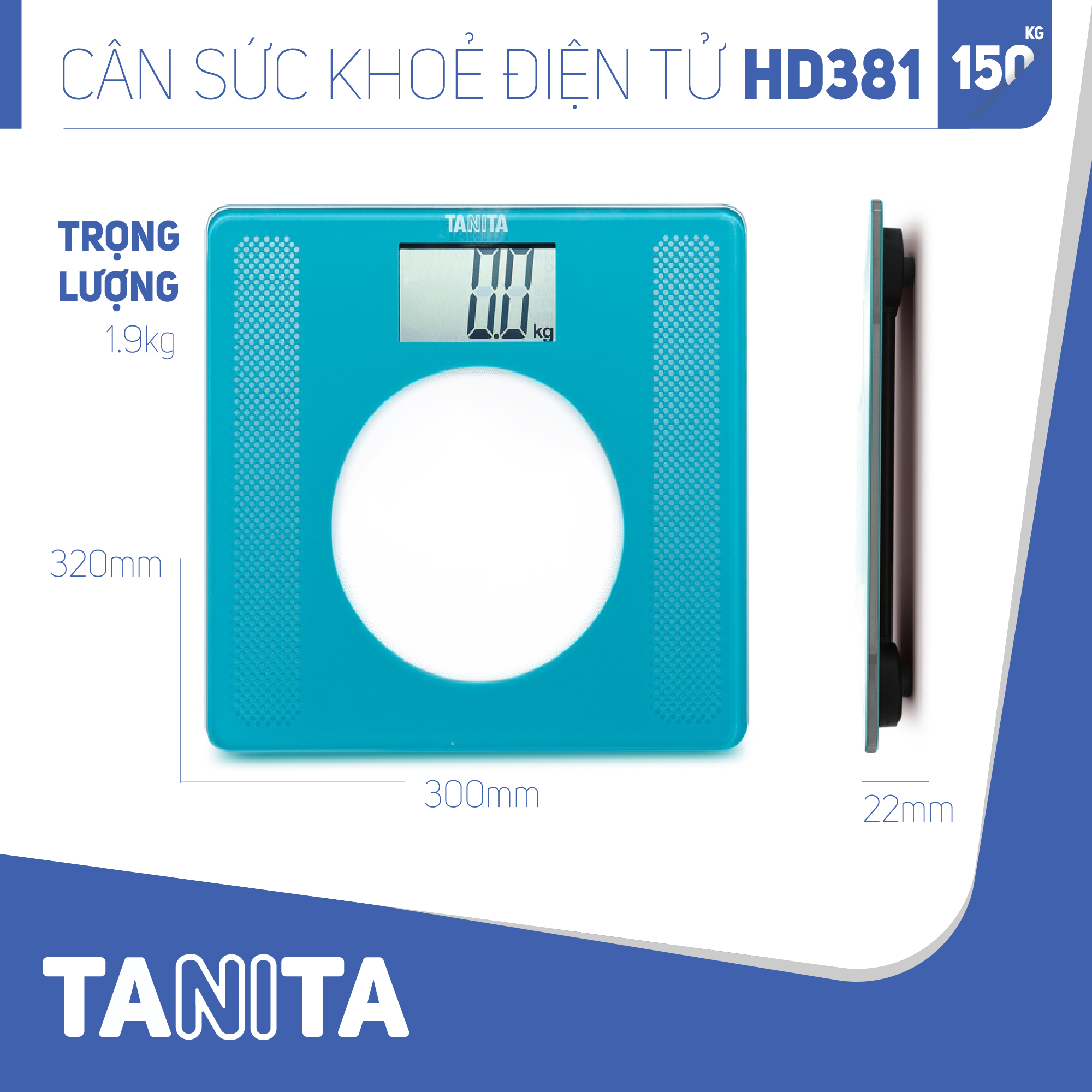 Cân sức khoẻ điện tử Tanita HD381 Nhật Bản, Cân tanita, chính hãng nhật bản,cân điện tử,cân chính hãng,cân nhật bản, cân sức khoẻ y tế, cân sức khoẻ gia đình, cân sức khoẻ cao cấp,cân 120kg,cân 130kg,cân 150kg,Cân sức khoẻ mini