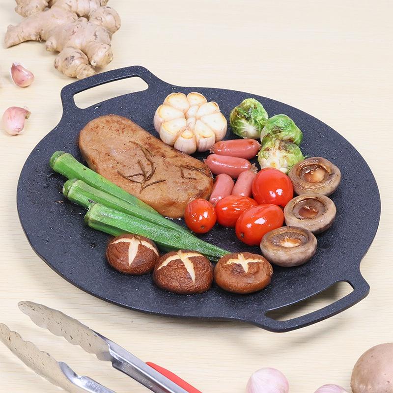 Chảo Đá Nướng Thịt BBQ Hàn Quốc Chống Dính Size 34Cm