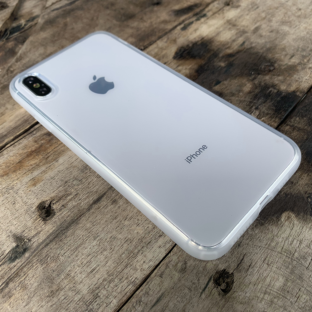 Ốp lưng dẻo cao cấp dành cho iPhone XS MAX - Màu trắng mờ