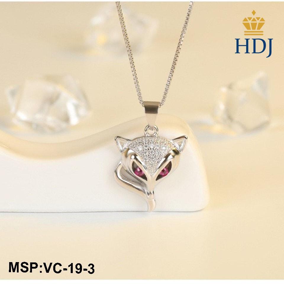 Dây chuyền bạc 925 Hình Hồ ly quyến rũ trang sức cao cấp HDJ mã VC-19-3