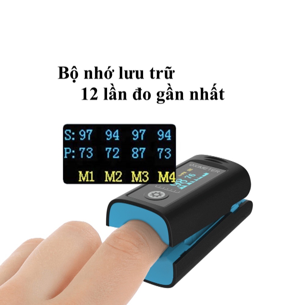 Máy đo nồng độ oxy trong máu SpO2 và nhịp tim Creative Medical PC-60FW, kết nối bluetooth