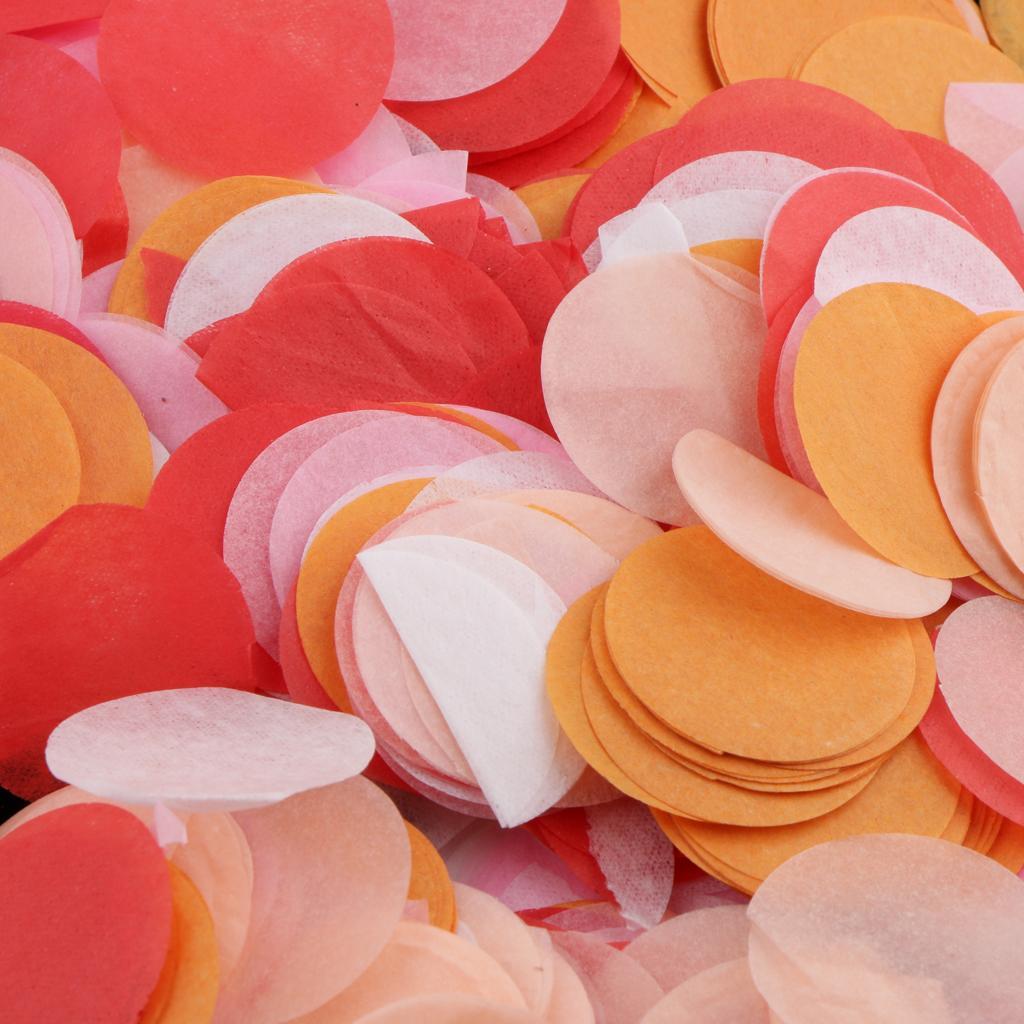 Romantic Round Tissue Paper Throwing Confetti Table Confetti Wedding Decor