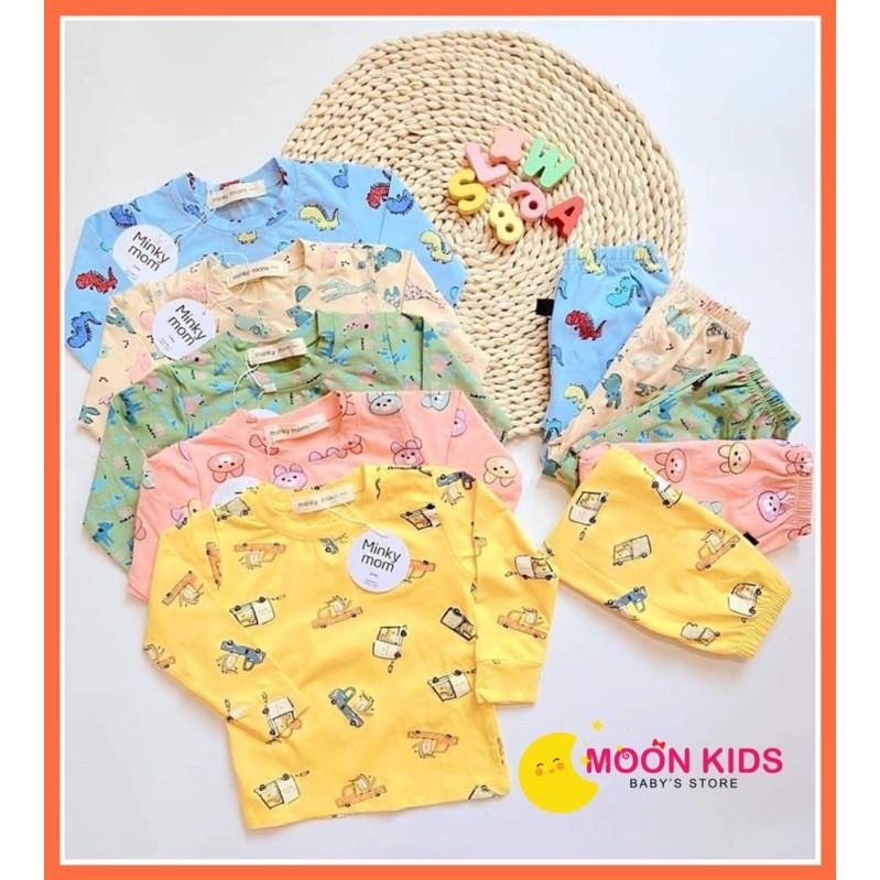 Bộ dài tay cho bé Minky Mom chất cotton loại 1