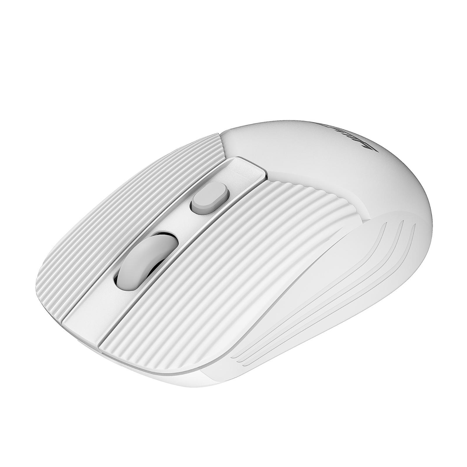 2.4G Wireless Mouse USB Receiver AAA Battery White