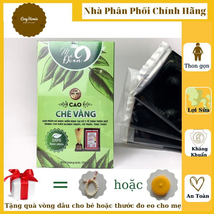 Cao Chè Vằng Mệ Đoan Trà Vằng Cao Cấp Lợi  Sữa Cho Mẹ Sau Sinh Chè Vằng Lợi Sữa Vóc Đẹp Dáng Thon Trà Vằng Sẻ Loại Đặc Biệt Tặng Kèm Vòng dâu Ngủ Ngon Cho Bé hoặc Thước Đo Eo Thon Gọn Cho Mẹ