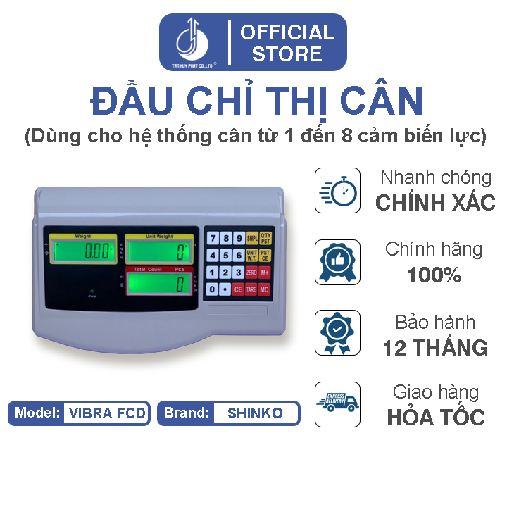 Đầu Chỉ Thị Cân Điện Tử Vibra FCD Đếm Số Lượng