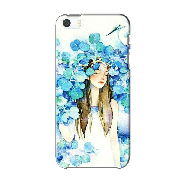 Ốp Lưng Dành Cho Điện Thoại iPhone 5 - Cô Gái Lá Xanh