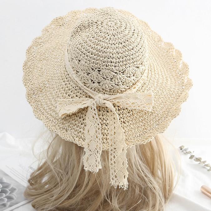 Nón cói viền ren nơ best seller