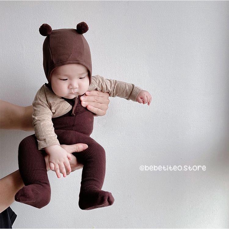 Mũ Nón Cục Bông Siêu Cute Cho Bé Từ 0-12 Tháng Bebé Tí Tẹo