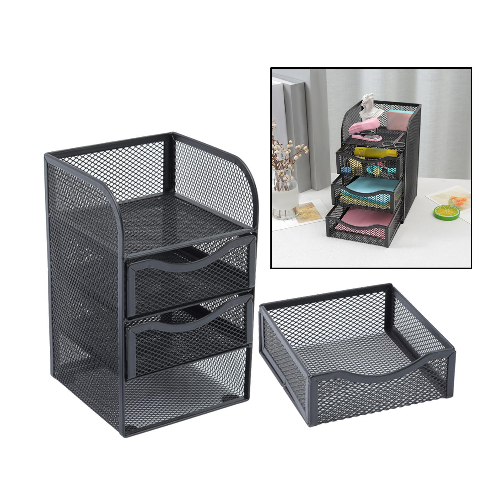 3-Tier Paper Organizer Letter Tray Letter Shelf Rack Paper Letter Tray Organizer for School
