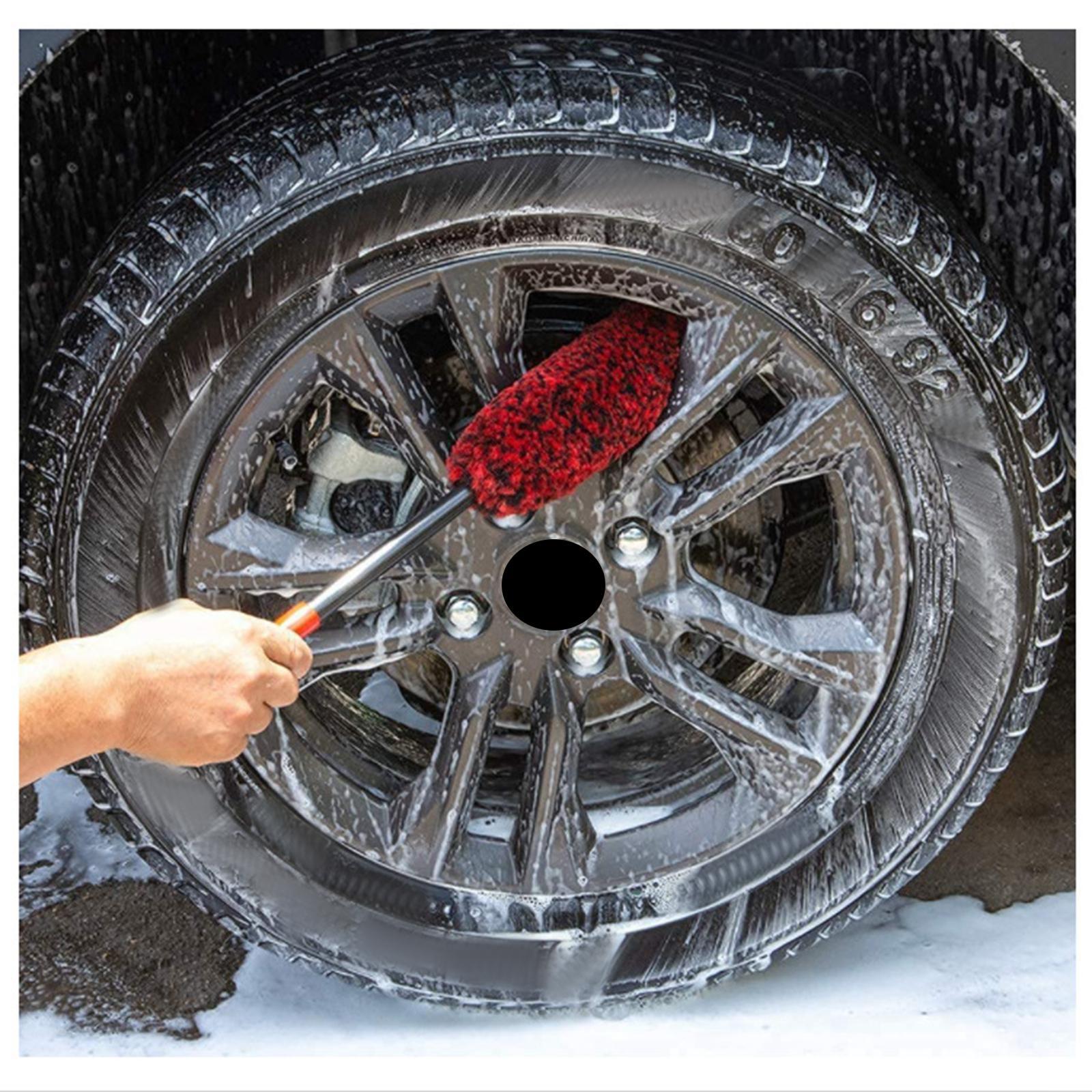 3 Pieces Car Wheel Brush Reusable Professional for Door Vehicles
