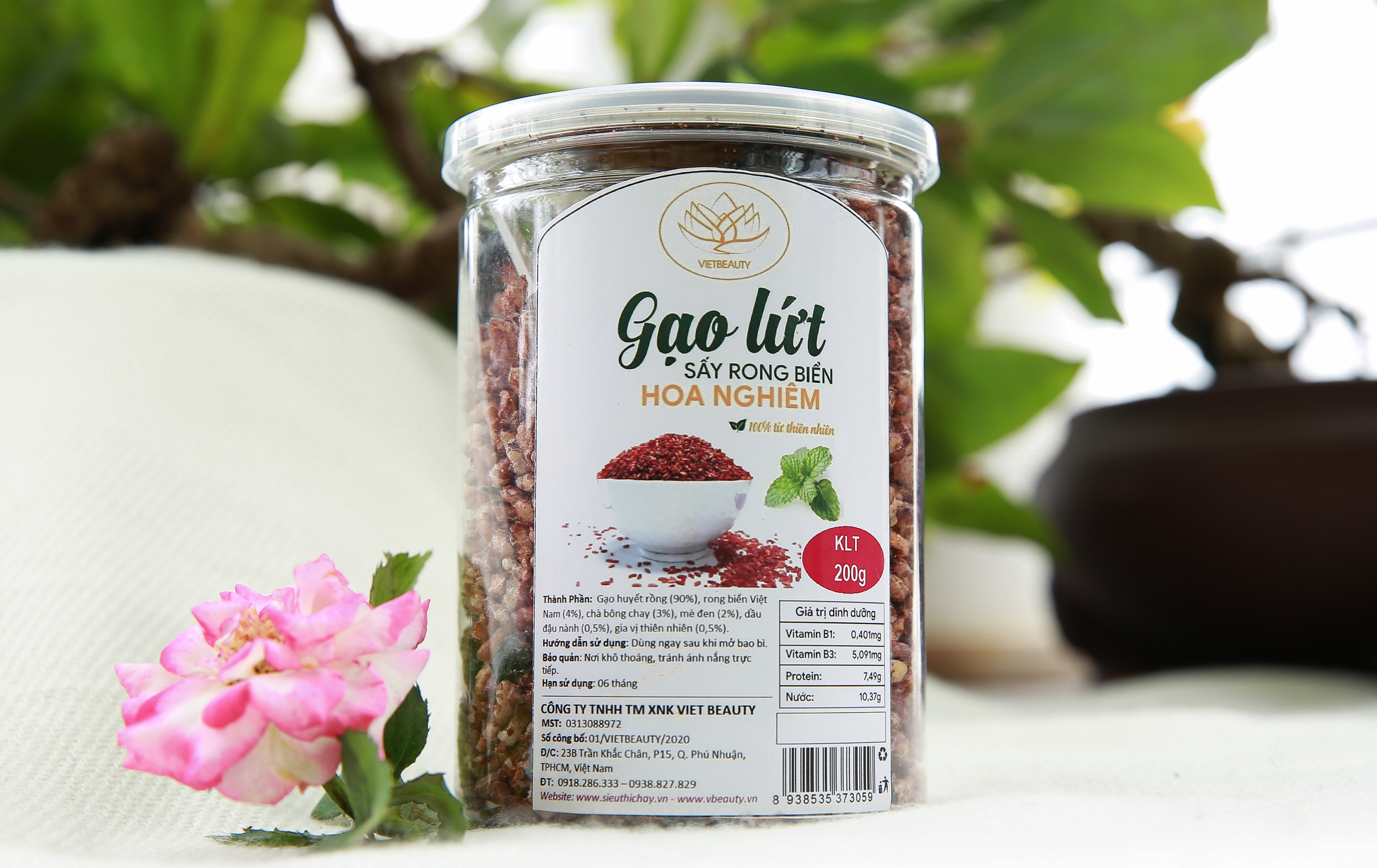 Gạo lứt sấy 5 trong 1 - HOA NGHIÊM (200g)