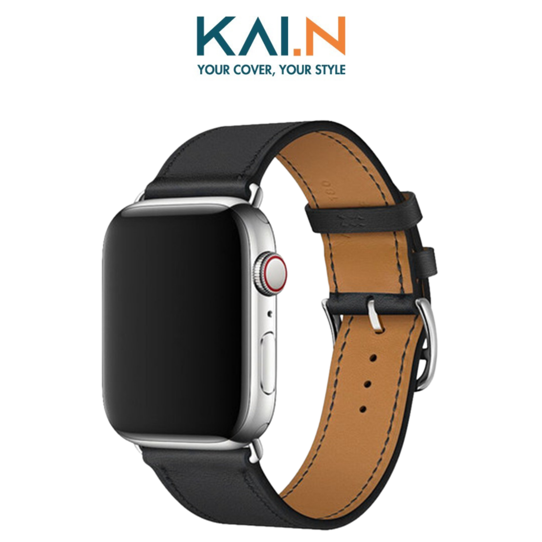 Dây Da Kai.n Leather Classic Dành Cho Apple Watch Ultra Apple Watch Series 1 - 8Sese2022 Hàng Chính Hãng - Black - 42444549 Mm