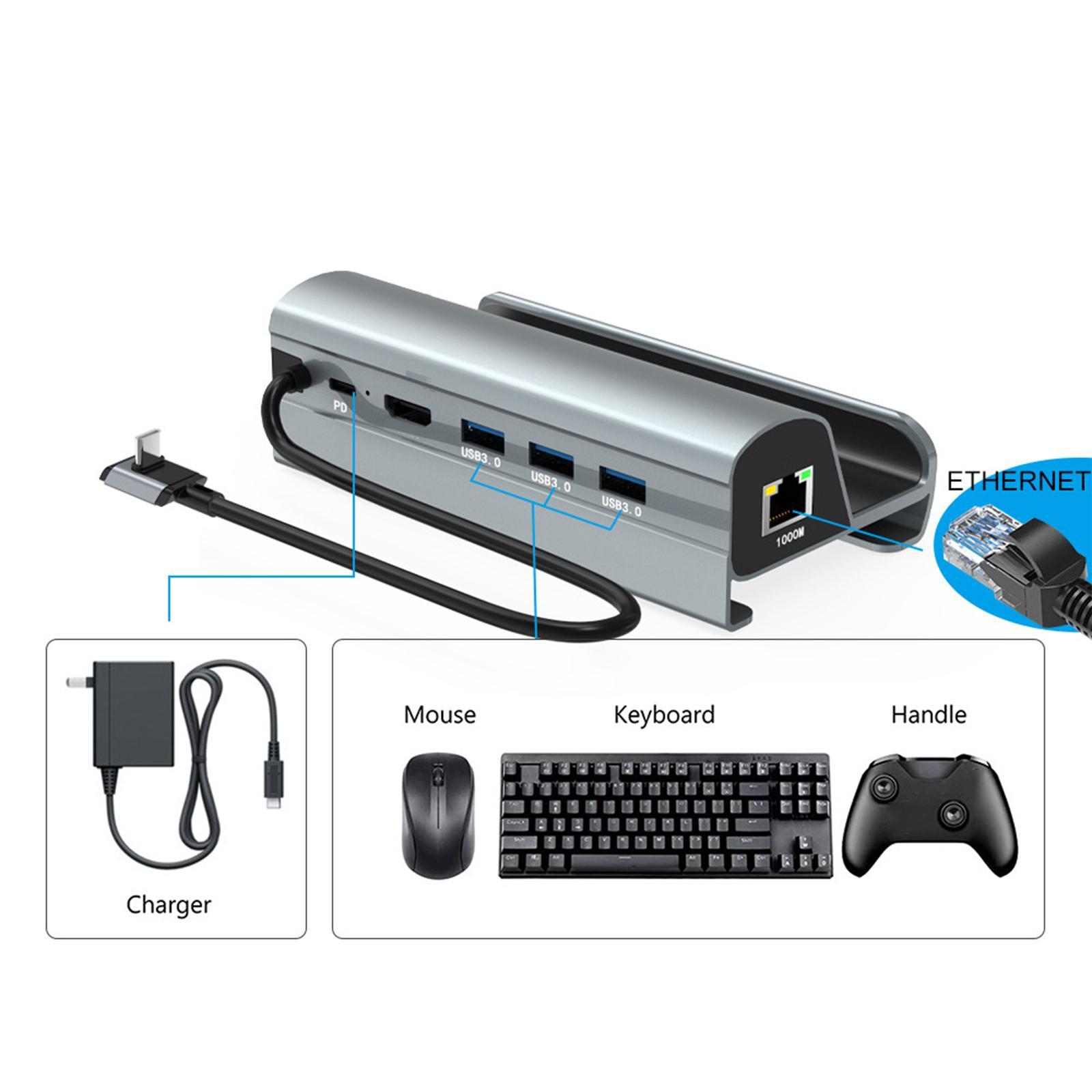 6 in 1 Multiport Adapter Converter USB C Adapter Converter for Game Accessories Phone