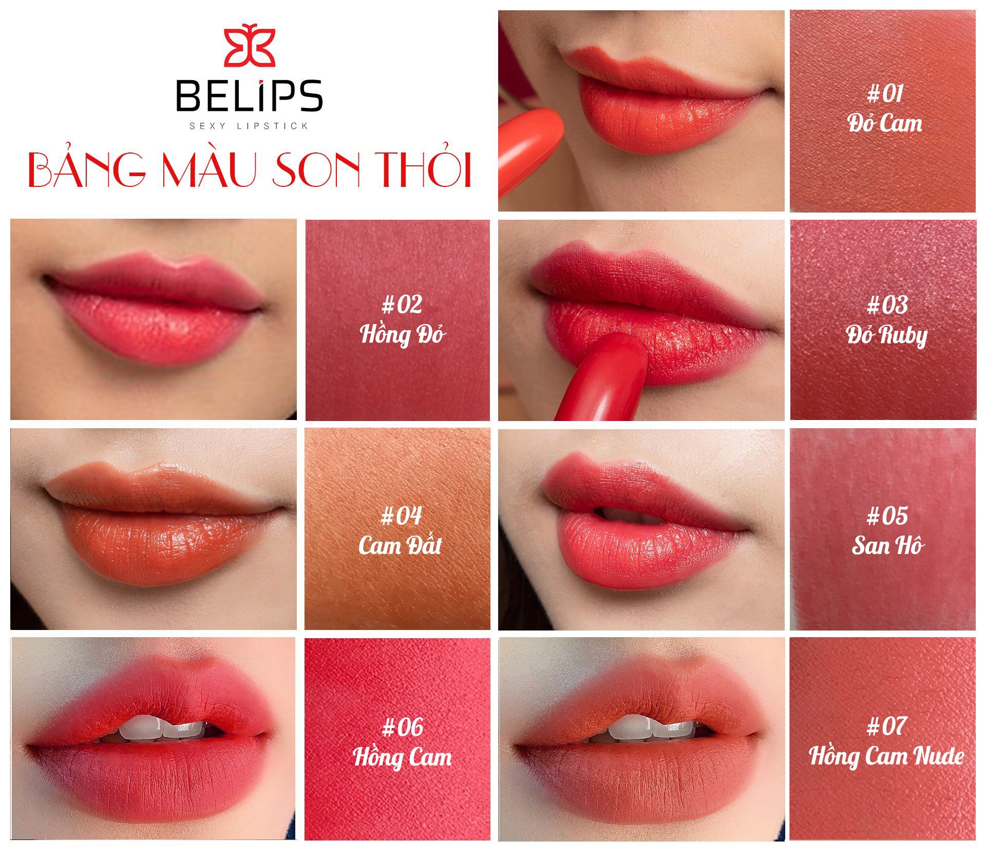 Set son Belips 3 thỏi quà tặng tinh tế hộp Full Of Love (Bản Giới Hạn)