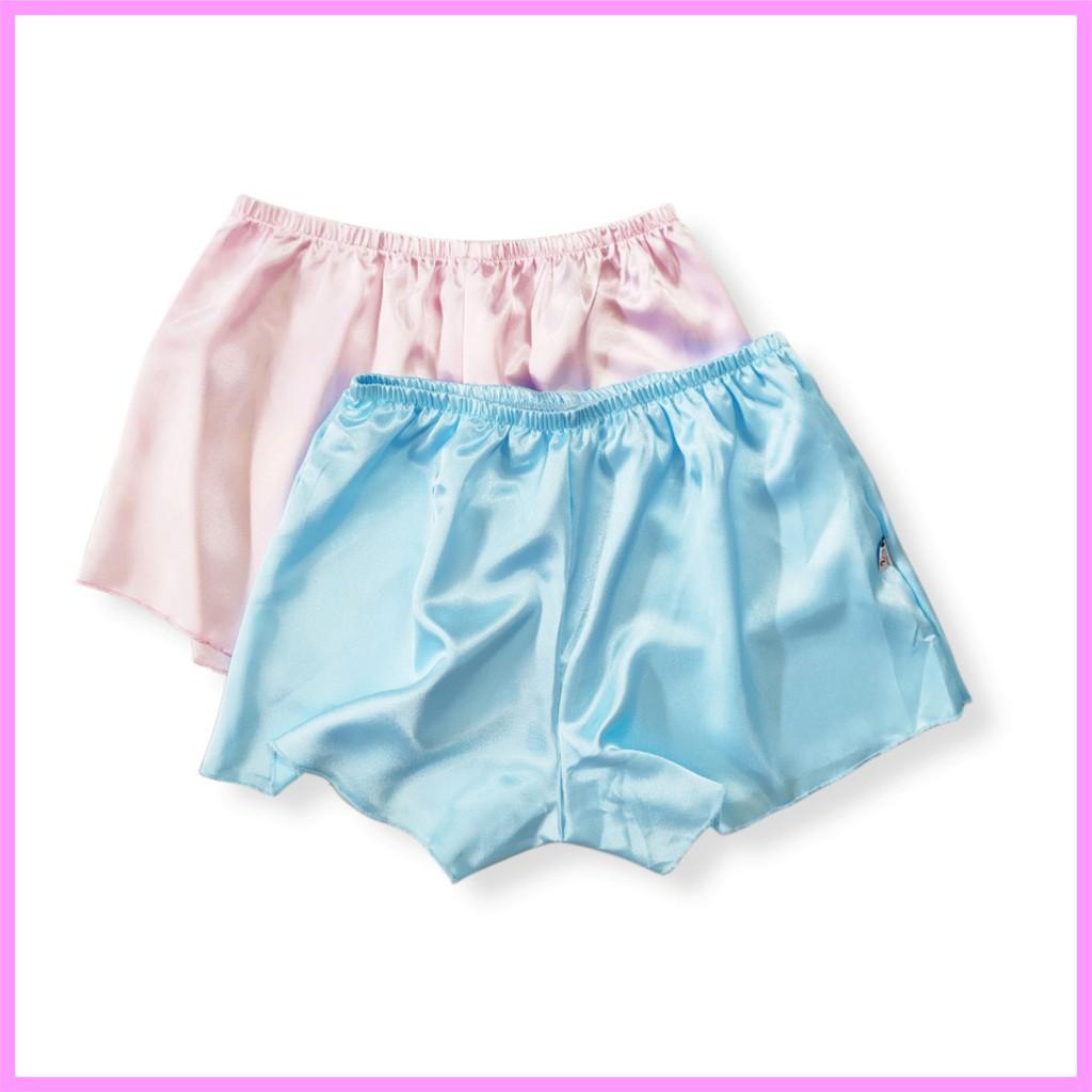 Q083 - - Combo 3 Quần đùi nữ mặc nhà lụa satin. Vừa làm quần mặc nhà, quần đi ngủ mềm nhẹ, thoáng mát