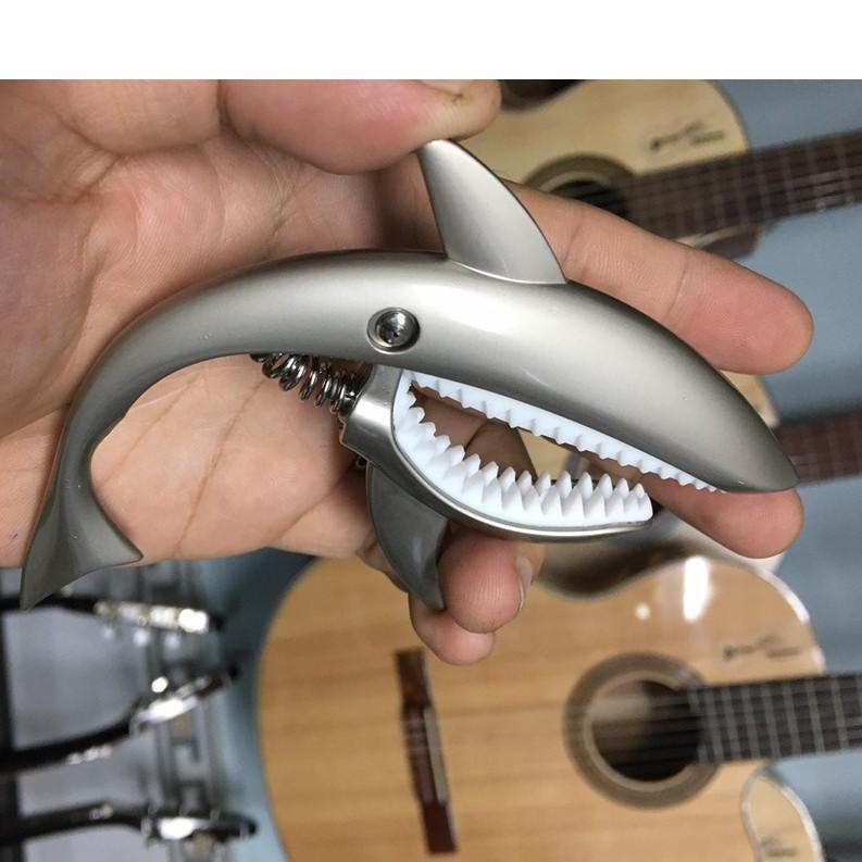 Capo đàn guitar Cá Mập - Guitar Shark capo đủ màu Gold, Bạc, Titan, Đen, Hồng