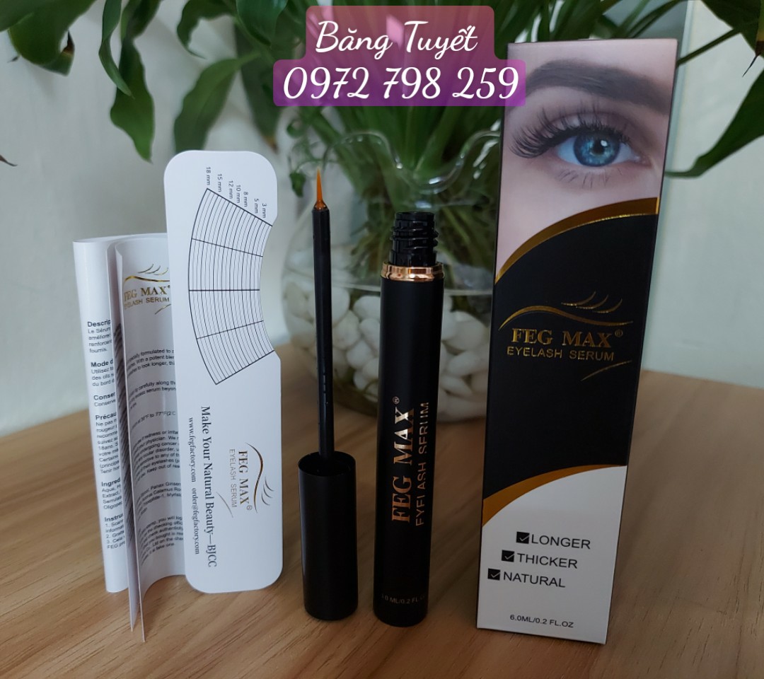 Serum dưỡng mi FEG MAX Ngày &amp; Đêm Siêu dày và dài mi 6ml