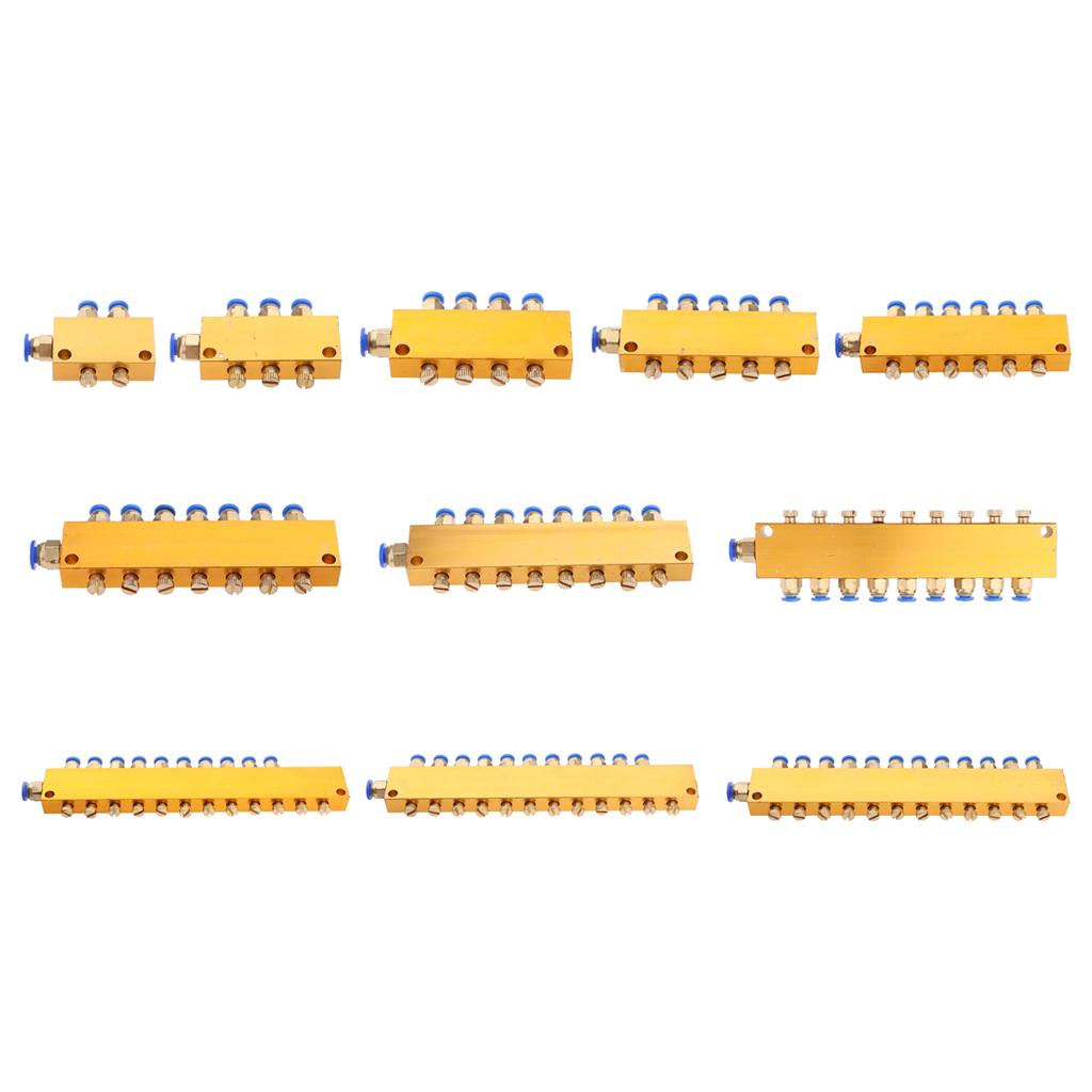 Adjustable Lube Oil Distributor Value Manifold Block 6mm In/4mm Out