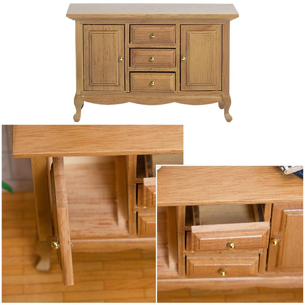 1:12 Dollhouse Modern Handmade Cabinet Furniture Decoration