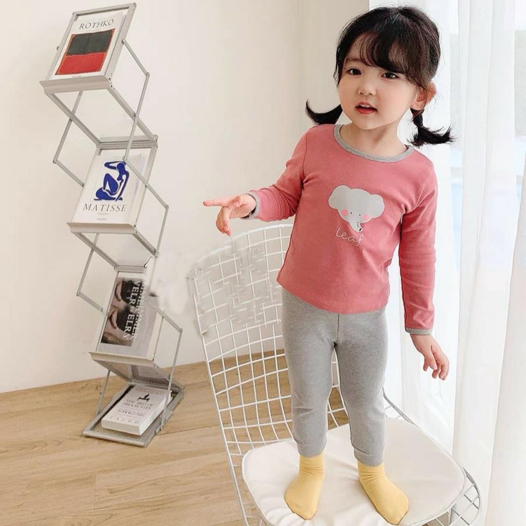 Bộ đồ cotton dài cho bé gái từ 8-18kg