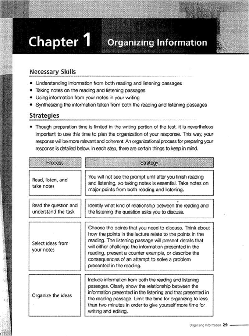 Building Skills For The Toeft IBT Beginning - Writing