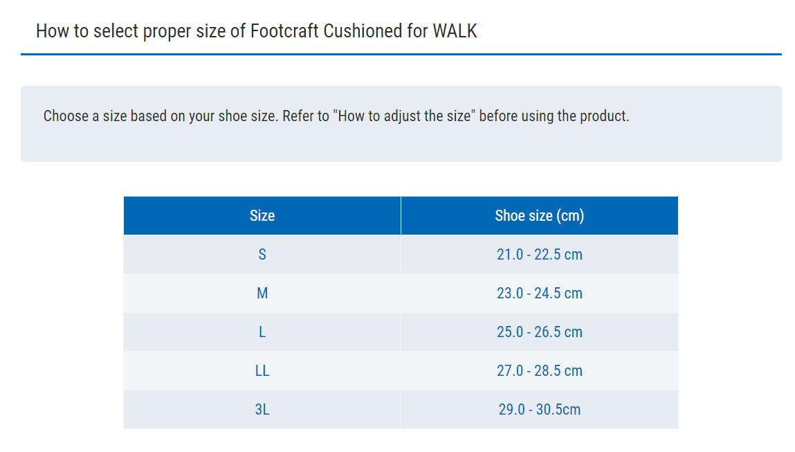 Lót giày ZAMST WALK - Footcraft cushioned for WALK hỗ trợ đi bộ