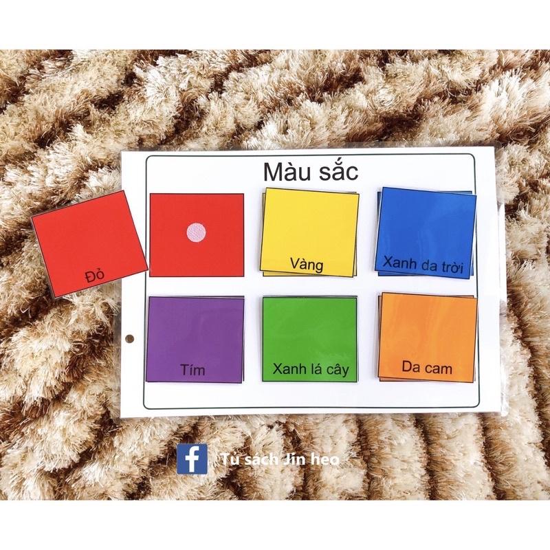 Học liệu cho bé - Học liệu Montessori - Bộ học liệu nhận biết