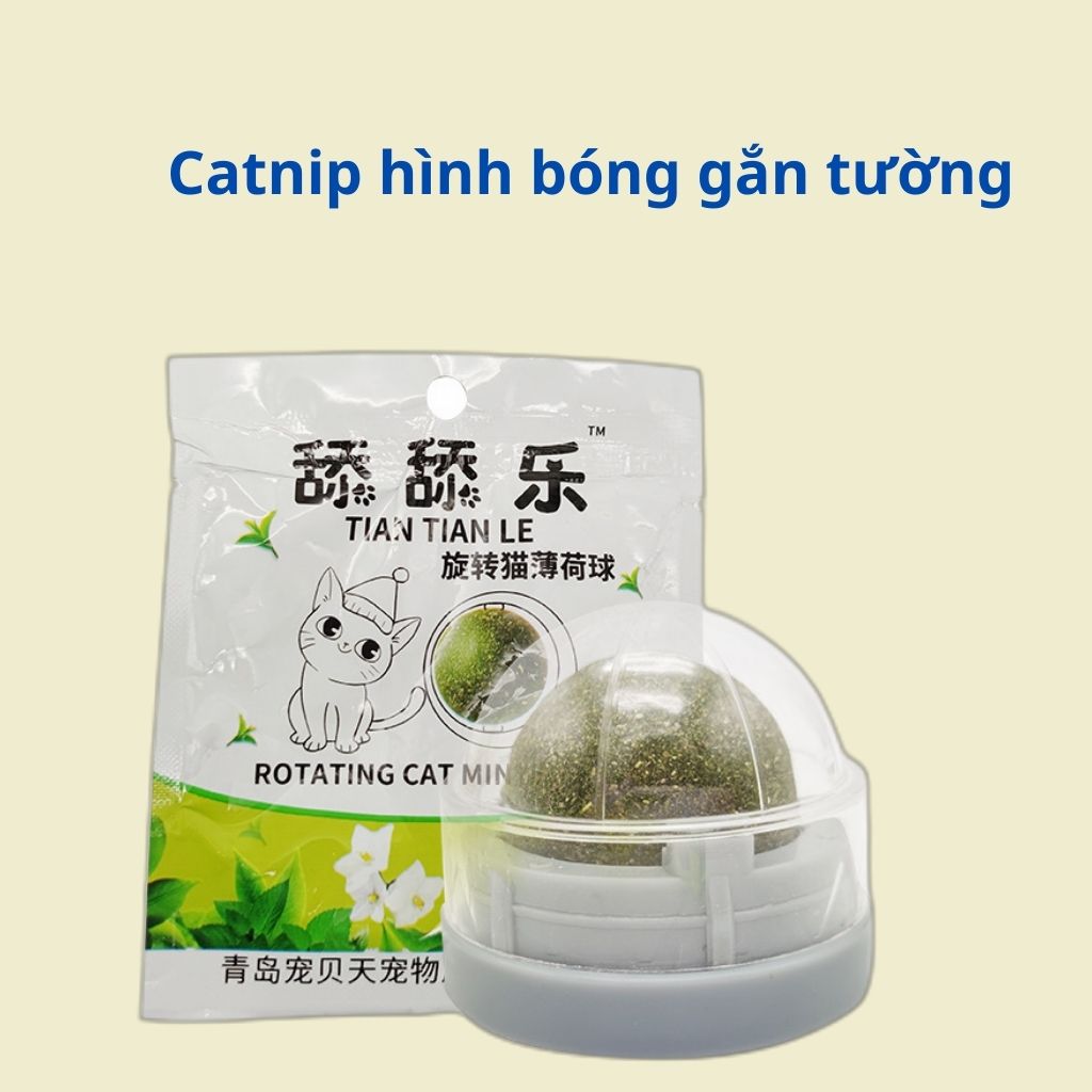 Cỏ mèo bạc hà dán tường Catnip cho mèo giúp mèo giảm stress, đồ chơi cho mèo