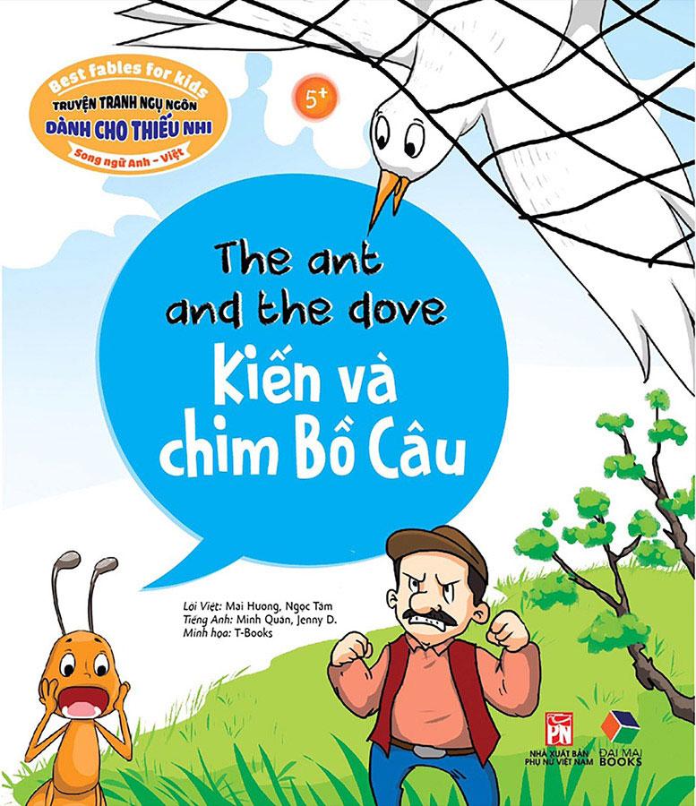 Sách Truyện Tranh Ngụ Ngôn Dành Cho Thiếu Nhi - Kiến Và Chim Bồ Câu (Song ngữ Anh-Việt)