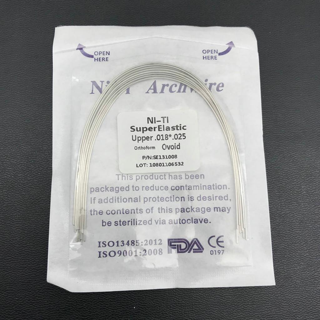 10 Pack Dental Orthodontic Super Elastic Niti Archs Upper Lower Supplies